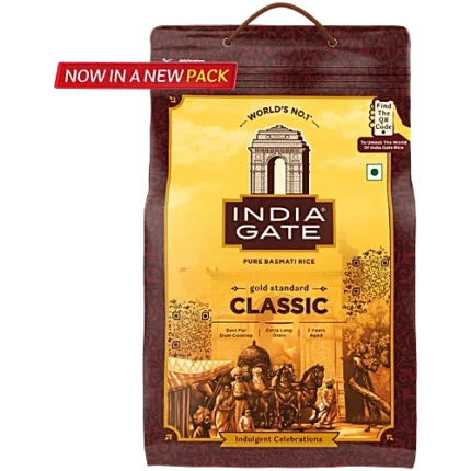 India Gate Basmati Rice/Basmati Akki - Classic, 5 kg Bag