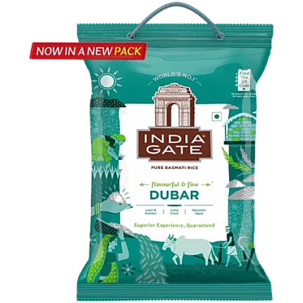 India Gate Basmati Rice/Basmati Akki - Dubar, 5 kg