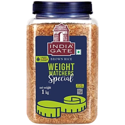 India Gate Brown Rice Weight Watchers Special, 1 kg Jar