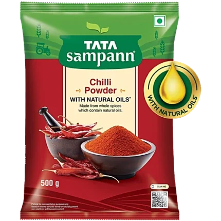 Tata Sampann Chilli/Lal Mirchi Powder With Natural Oils, 500 g